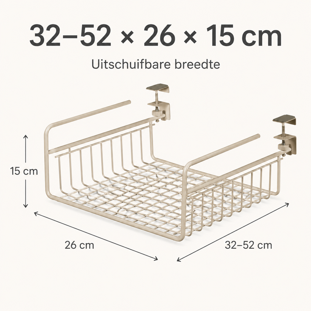 ShelfWing Expandable Under-Shelf Basket