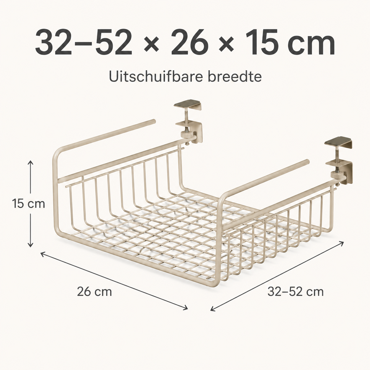 ShelfWing Expandable Under-Shelf Basket