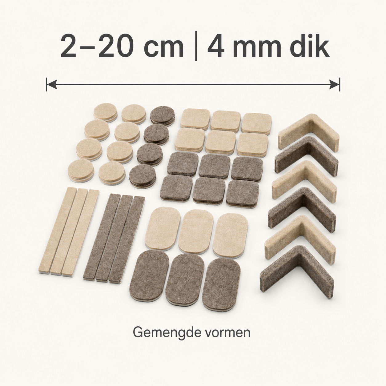 QuietStep Modular Felt Protection – 48 Piece Set