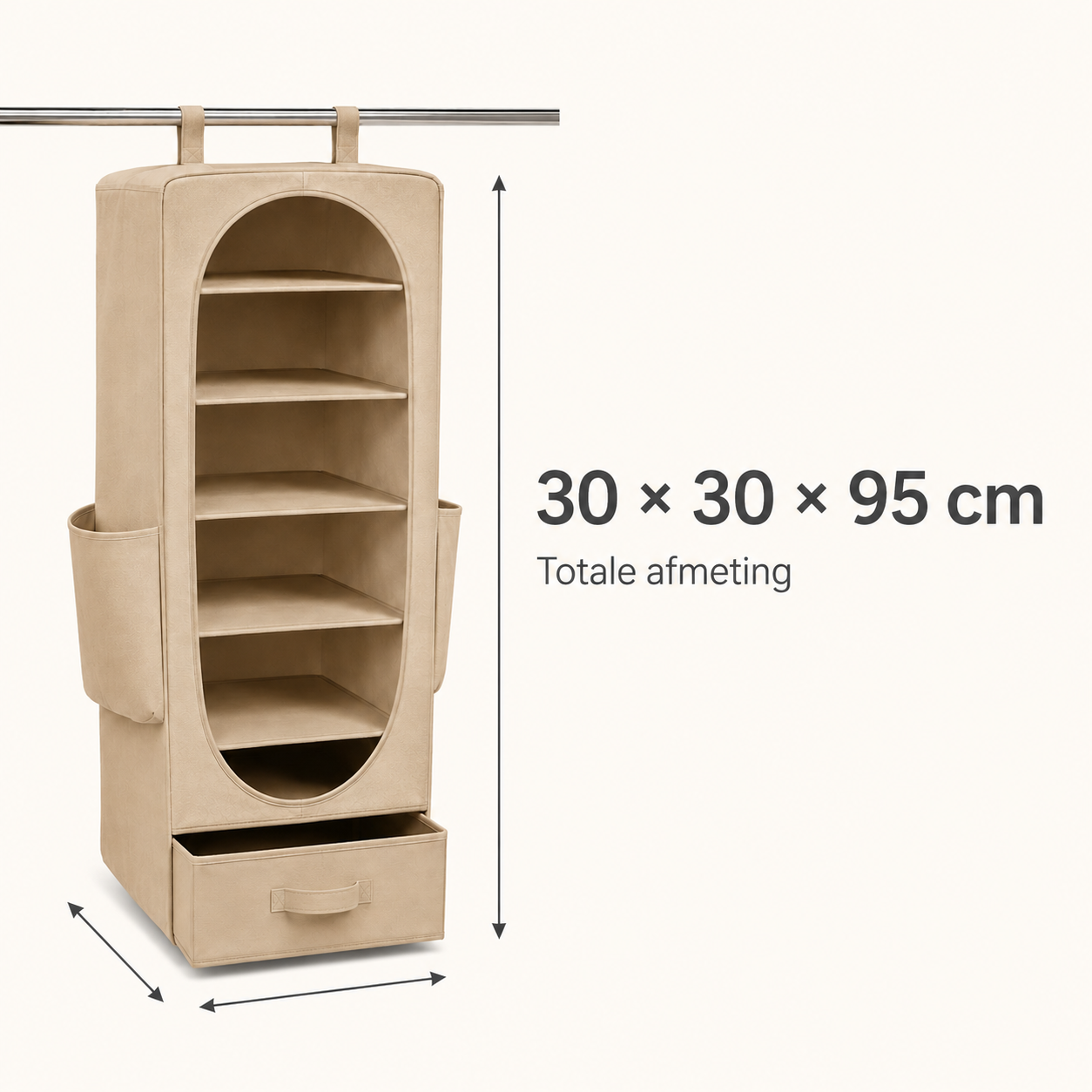 HaloHang Hanging Wardrobe Organizer