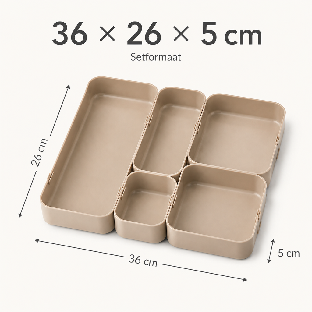 ArcTray Modular Organizer – 6 Piece Set