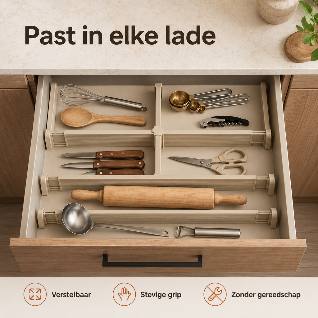 FlexGrid Adjustable Drawer Divider Set