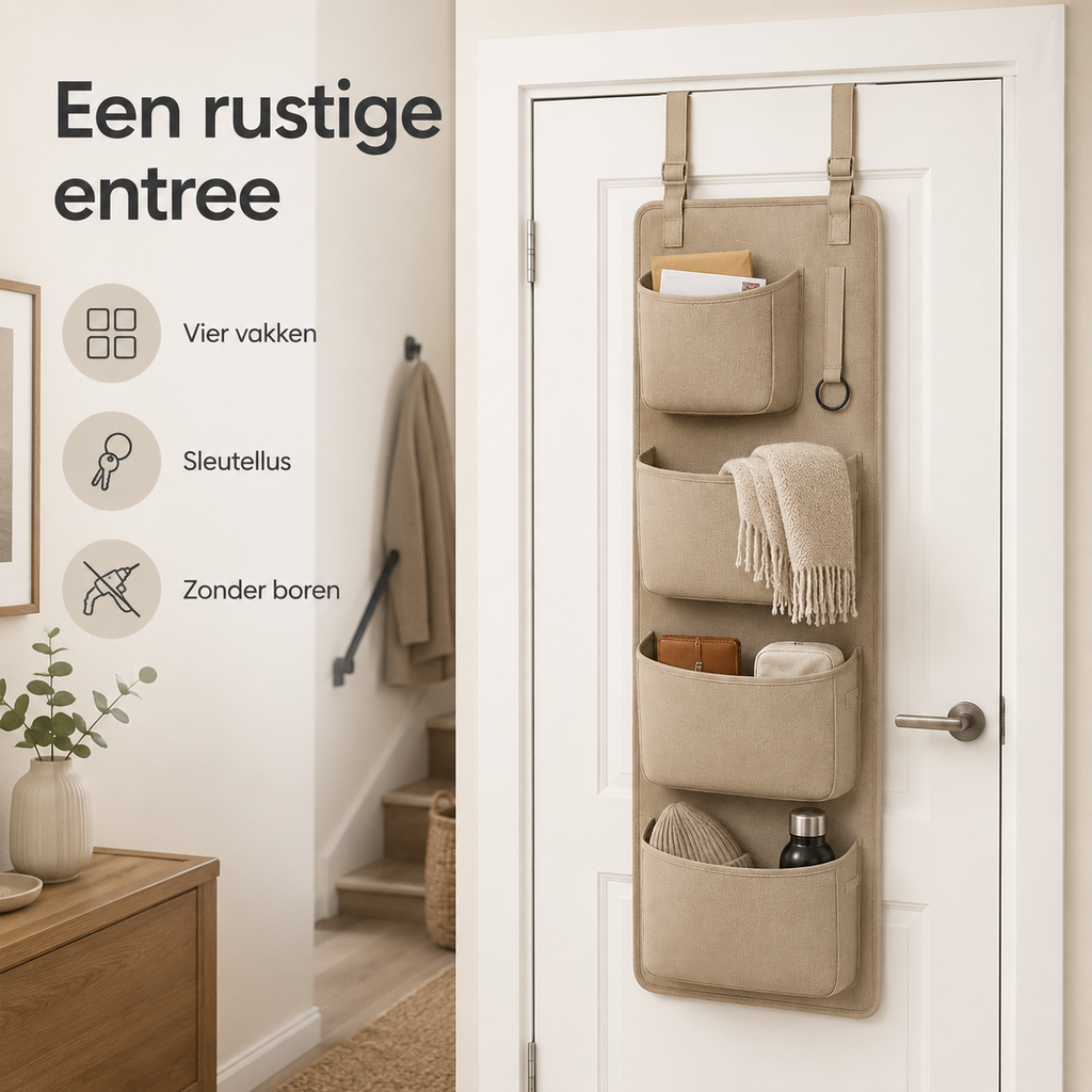 EntryLoop Door Organizer with Movable Pockets