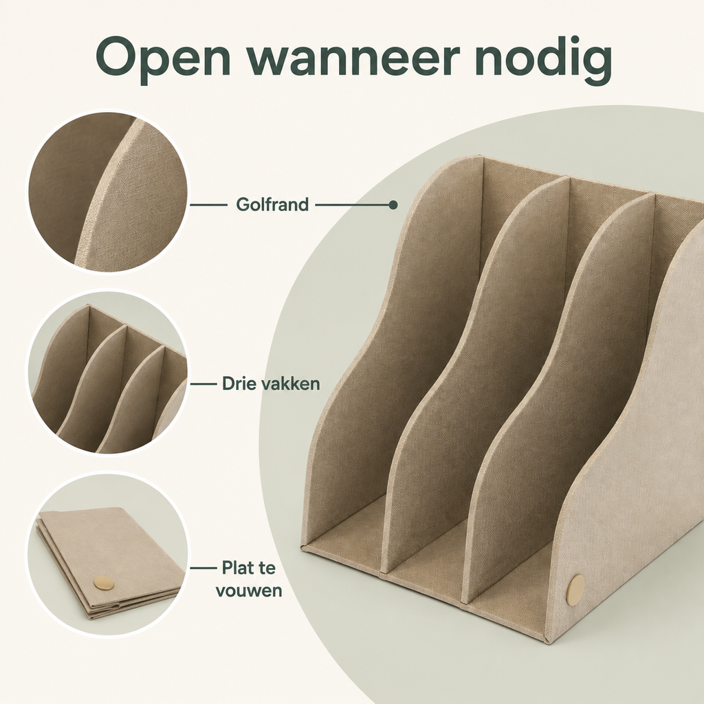 FoldFrame Folding Desktop File Holder