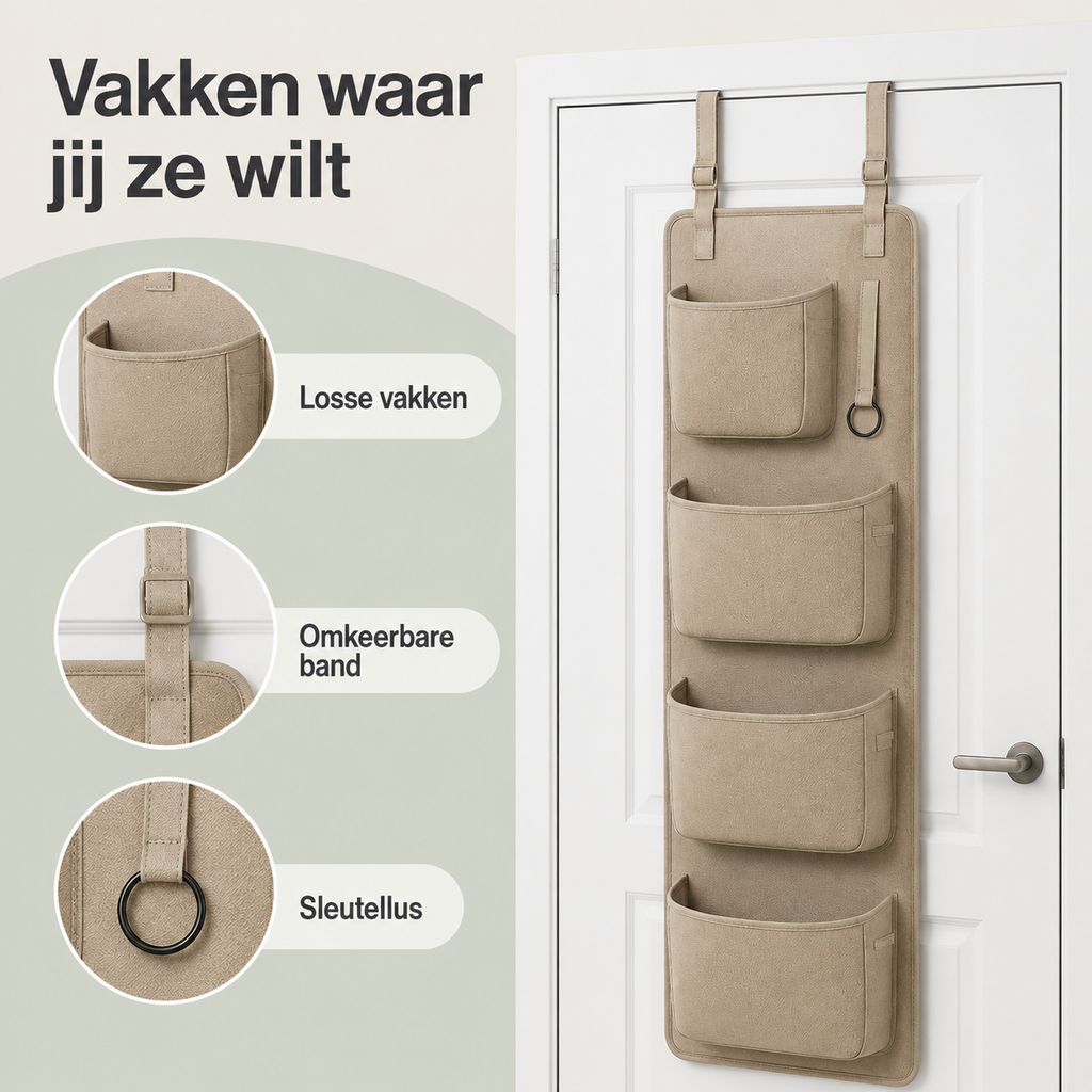 EntryLoop Door Organizer with Movable Pockets