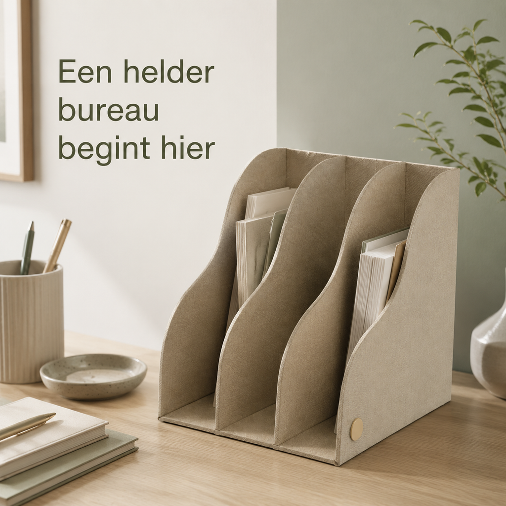 FoldFrame Folding Desktop File Holder