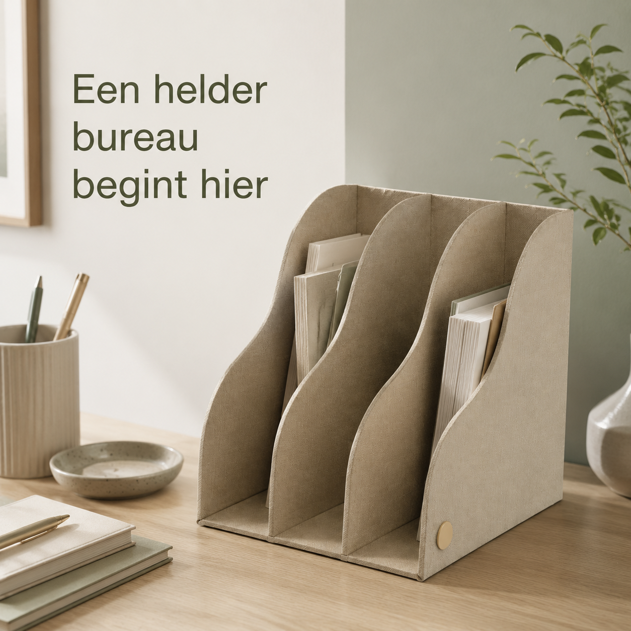FoldFrame Folding Desktop File Holder