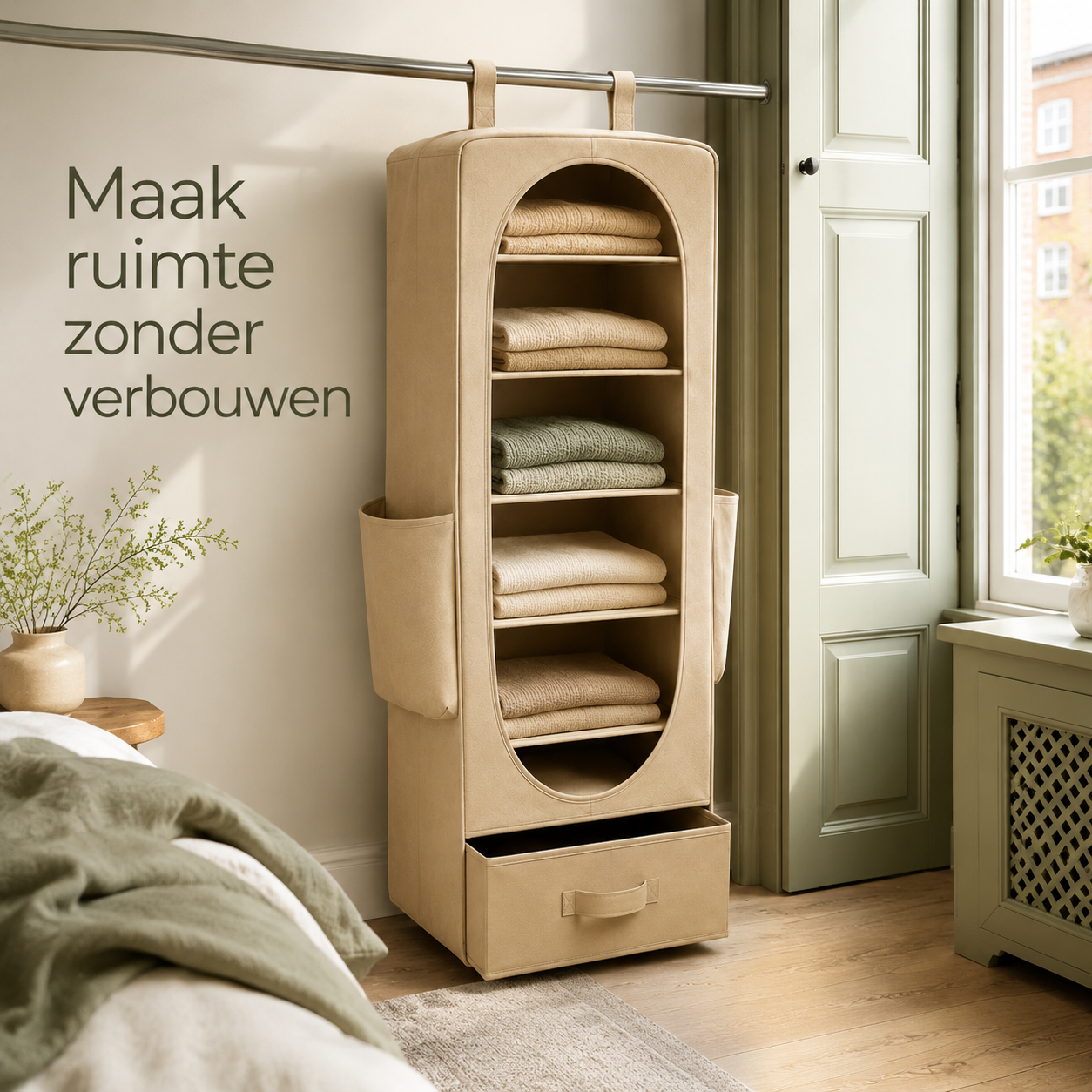 HaloHang Hanging Wardrobe Organizer