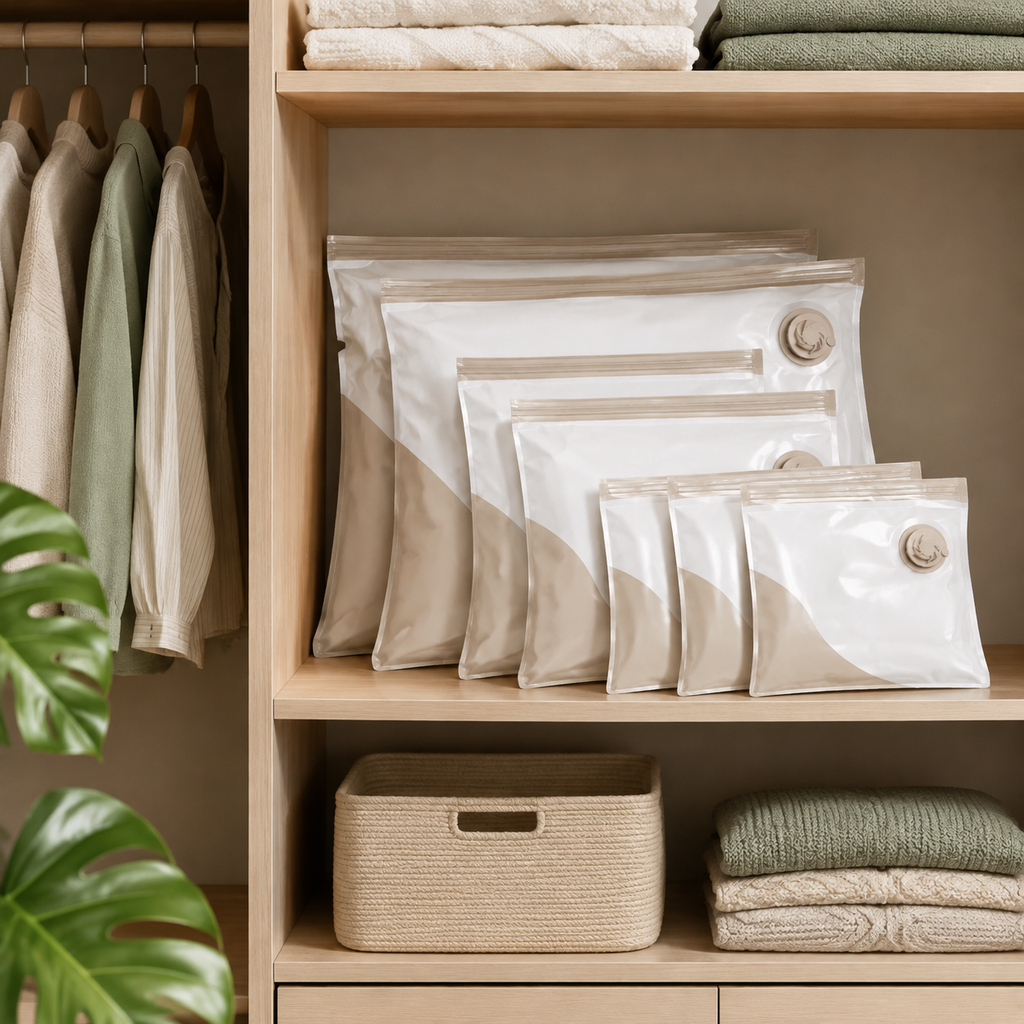 VelaVac Compression Bags – 8 Piece Set