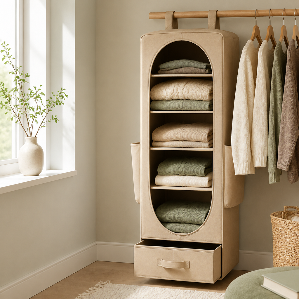 HaloHang Hanging Wardrobe Organizer