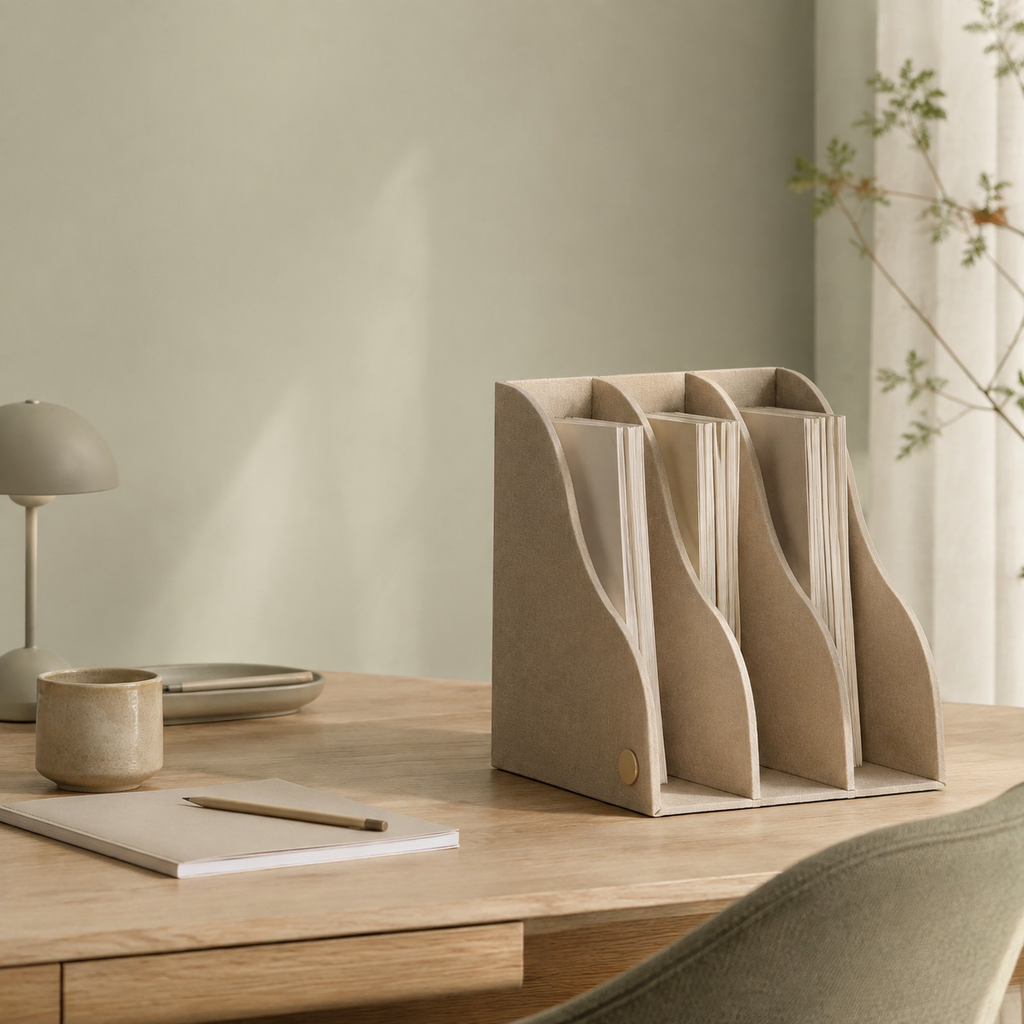 FoldFrame Folding Desktop File Holder